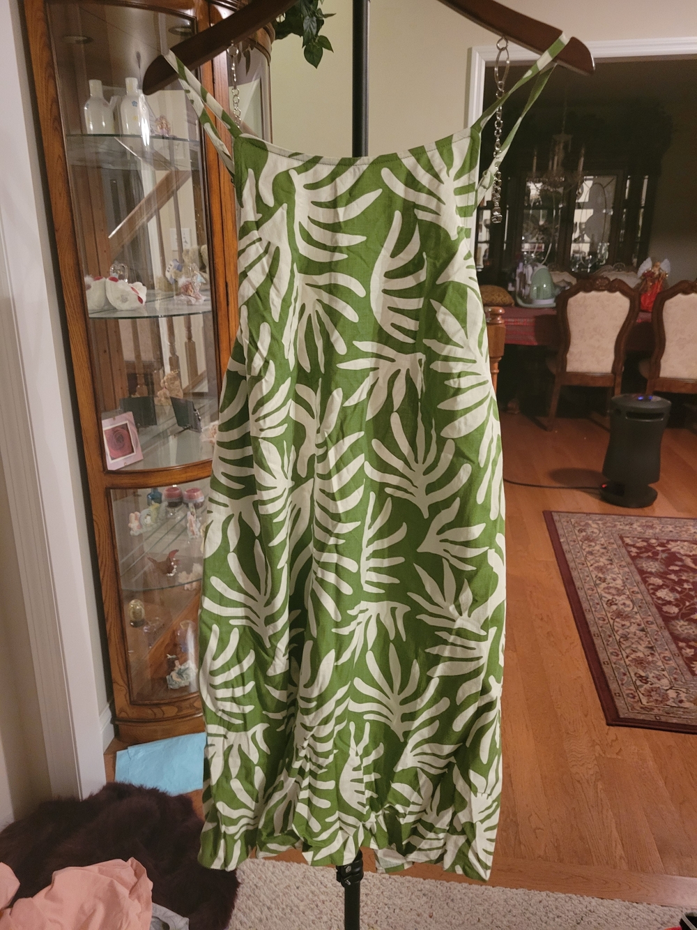 a new day Green and White Tropical Mini Dress - Picture 4 of 5